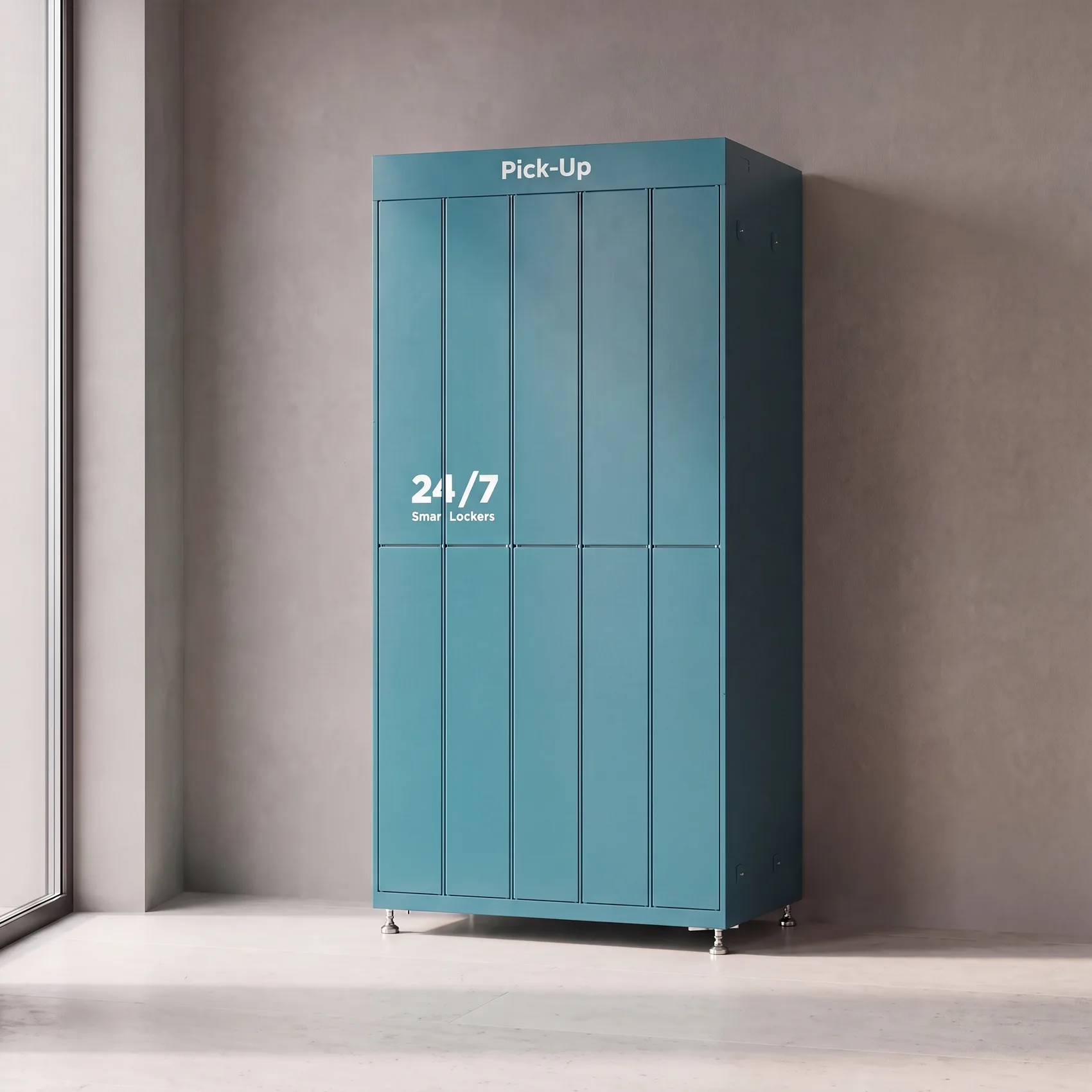 A Proxalo Pick-Up unit installed in a building lobby